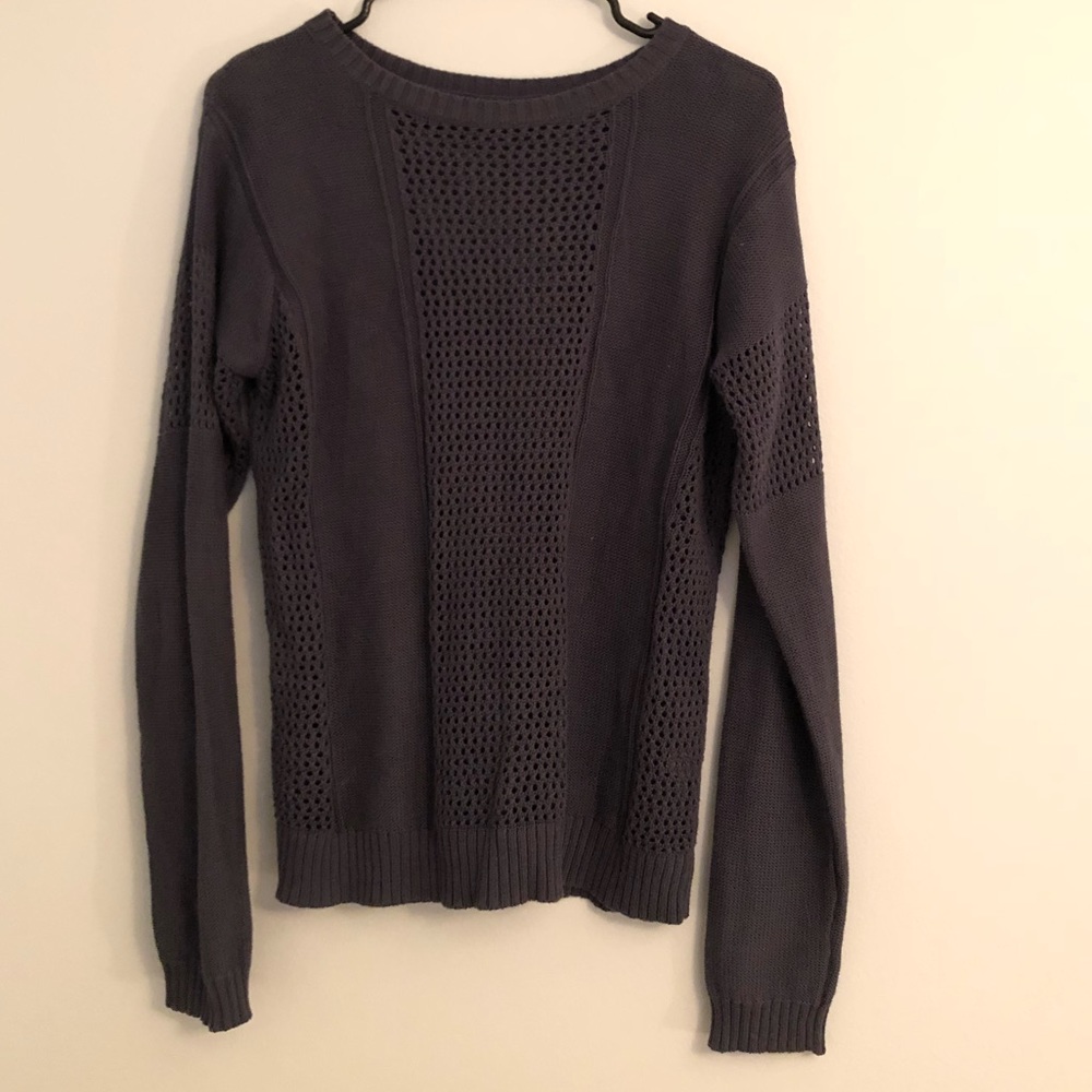Blue open knit Rubbish sweater